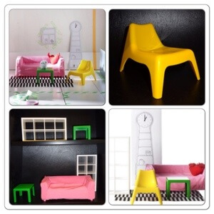 verkrachting Weekendtas Larry Belmont Mini meubeltjes van Ikea voor het moderne poppenhuis - Leuk met kids Leuk  met kids