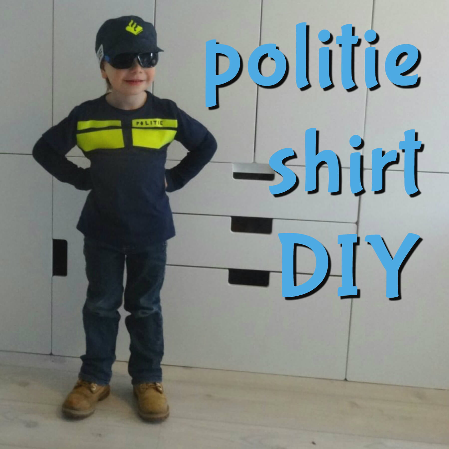 Vacature genoeg Tether DIY: een politie shirt voor de verkleedkist maken - Leuk met kids Leuk met  kids