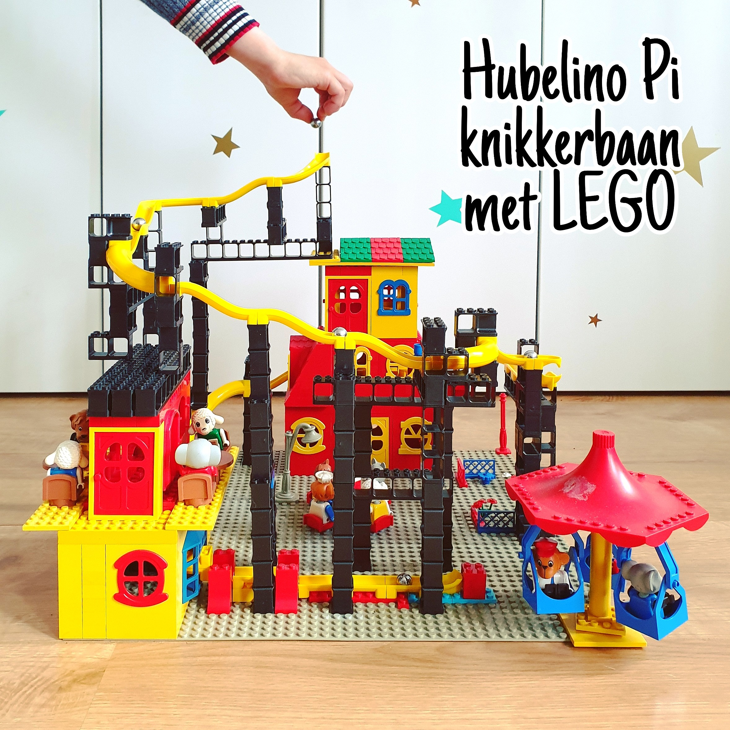 Absorberen Vervagen in het midden van niets Hubelino Pi knikkerbaan: review en ideeën om te combineren met LEGO Leuk  met kids