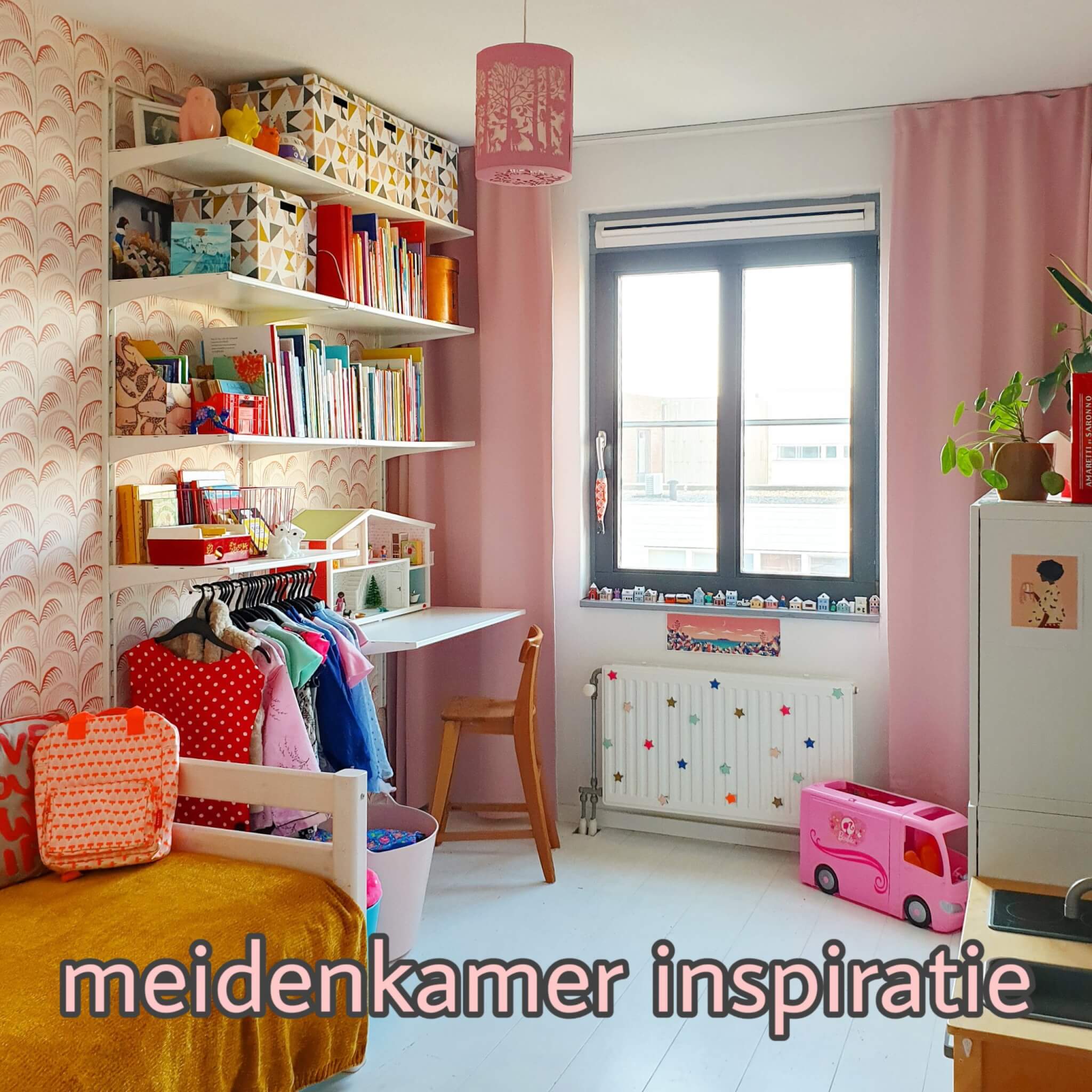 voorzichtig Onafhankelijk kreupel Kinderkamer inspiratie: onze meidenkamer met wit, roze, rood en geel Leuk  met kids