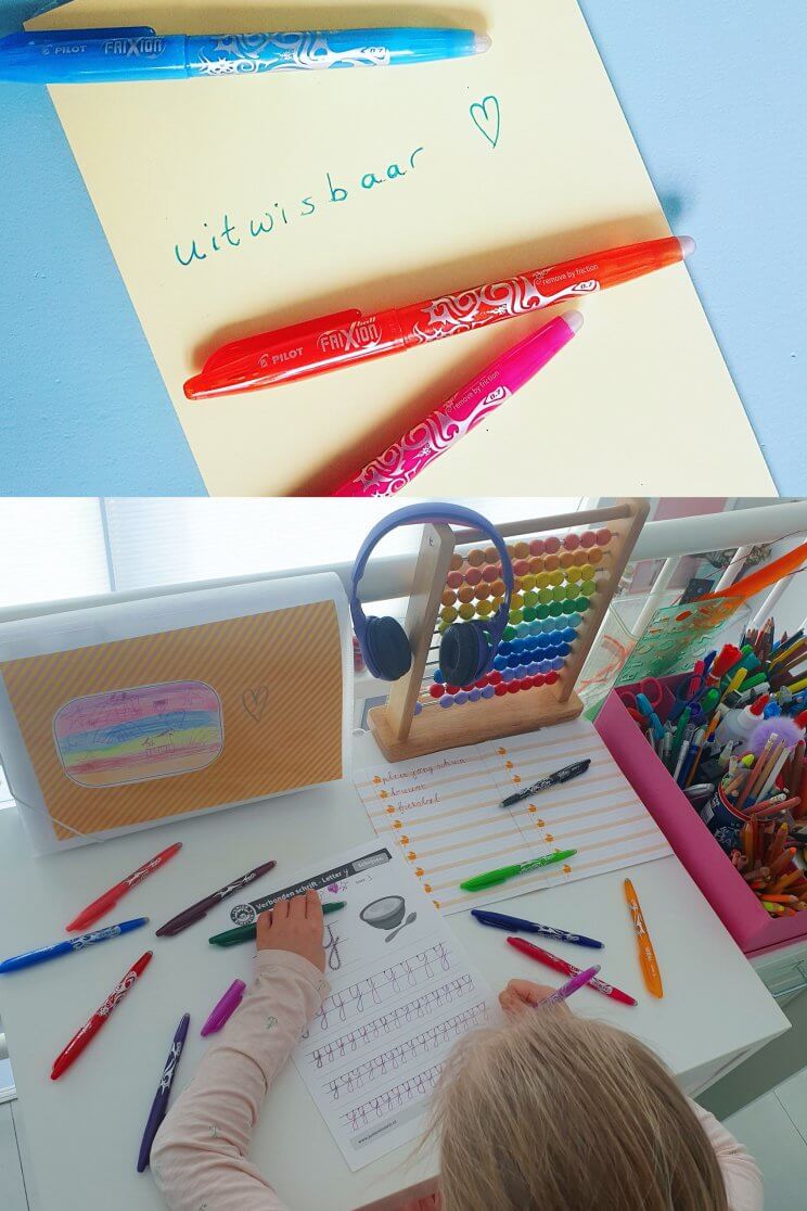 verontreiniging prachtig klinker Ideaal: uitwisbare pen van Frixion in vrolijke kleurtjes - Leuk met kids  Leuk met kids