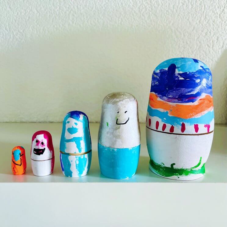 verstoring sokken Samengesteld Matroesjka poppen zelf beschilderen: leuk cadeau om te knutselen Leuk met  kids