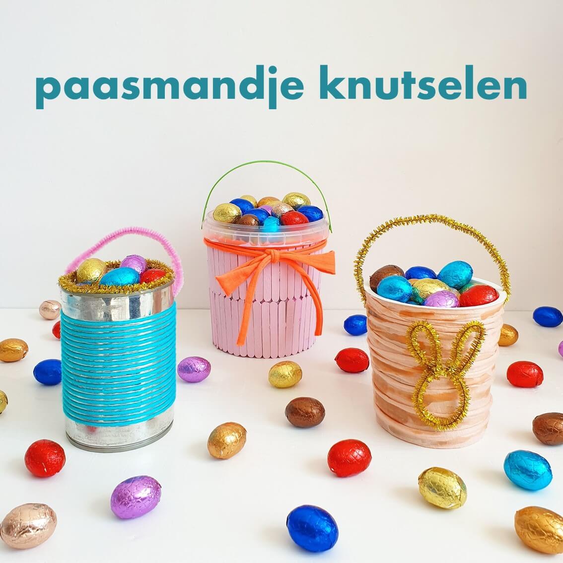 nieuws Vlek vrijheid Paasmandje voor paaseieren knutselen, met de kinderen voor Pasen Leuk met  kids
