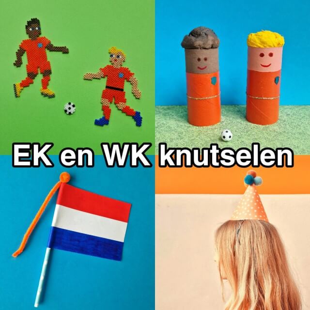 Knutselen voor EK of WK voetbal: leuke ideeën voor oranje. Op zoek naar leuke ideeën om te knutselen voor het EK of WK voetbal? Hier vind je knutsel tips voor voetbal, Oranje en het Nederlands elftal.