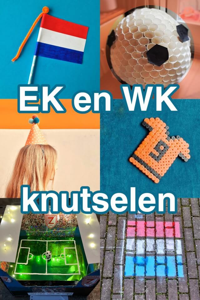 Knutselen voor EK of WK voetbal: leuke ideeën voor oranje. Op zoek naar leuke ideeën om te knutselen voor het EK of WK voetbal? Hier vind je knutsel tips voor voetbal, Oranje en het Nederlands elftal.