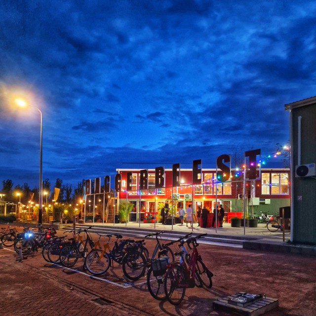 Bij Bar Baggerbeest kunnen oudere kids en tieners zich goed vermaken. Met een tafelvoetbal, dartbord, schaakspel en arcade computer. Deze plek ligt verstopt tussen bouwplaatsen van de Sluisbuurt op Zeeburgereiland, bij de Baggerbeest ateliers.