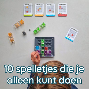 10 spelletjes die je alleen kunt doen, zo vermaken kinderen zichzelf. Ze zijn ideaal om kinderen zichzelf te laten vermaken: spelletjes die je alleen kunt doen. In dit overzicht verzamelen we onze favoriete spellen om in je eentje te doen. Met breinbrekers, fidgets, puzzels en andere spellen.