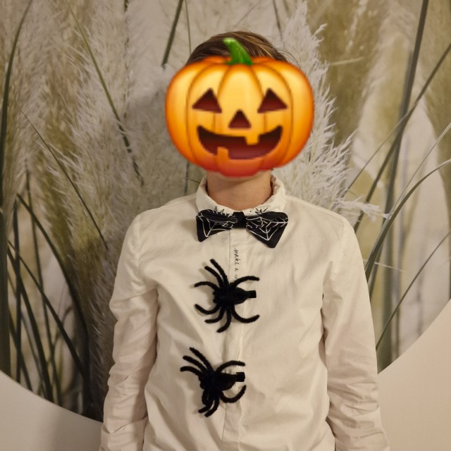 Zoonlief had al een feest in Halloween thema, dus we scoorden deze props bij HEMA. 