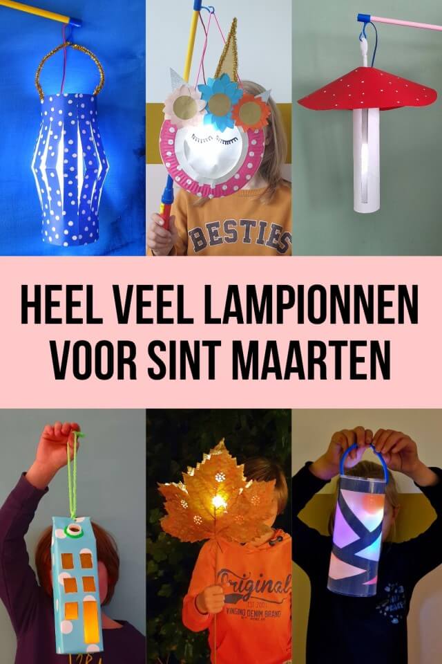 Sint Maarten lampion of lantaarn maken: heel veel leuke ideeën. Op 11 november is het weer Sint Maarten, dus kinderen maken lampionnen. Als het donker wordt gaan ze zingend met lantaarns of lampionnen langs de deuren en krijgen snoep of fruit. Daarom vind je in dit artikel allerlei verschillende lantaarns, om mee te nemen of om neer te zetten voor het huis, in de tuin of op het balkon. Heel veel leuke ideeën en tips om lampionnen te knutselen.