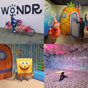 Wondr Experience Amsterdam: nu met SpongeBob SquarePants. Wondr Experience is een favoriet uitje in Amsterdam voor tiener meiden die graag selfies maken. In telkens nieuwe decors kun je allerlei grappige kiekjes maken. Goed nieuws voor de fans: sindskort kun je SpongeBob SquarePants er ook bewonderen.