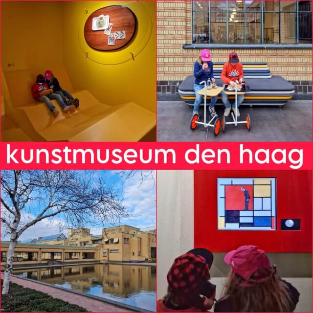 Het Kunstmuseum in Den Haag met kinderen en tieners. Je vindt hier natuurlijk de toffe Wonderkamers. Met een tablet van het museum ontdek je daar op een speelse manier moderne kunst, fotografie, architectuur en mode. Deze museumgame is een mix van digitale en niet digitale opdrachten, in kunstkamers rondom het gele labyrint. Maar er is ook een indrukwekkende vaste collectie moderne kunst, zoals van Mondriaan. Daarnaast is het Kunstmuseum een prachtig gebouw, ontworpen door Berlage. Met een mooie overdekte binnenplaats, waar je even wat kunt eten of drinken.